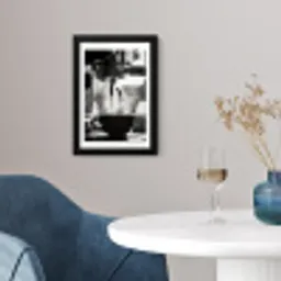 Coffee - Espresso - Koffiemachine - Kop fotolijst zwart zonder passe partout klein -sfeer4