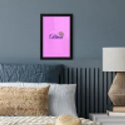Diva - Lip - Panterprint - Roze fotolijst zwart zonder passe partout klein -sfeer3