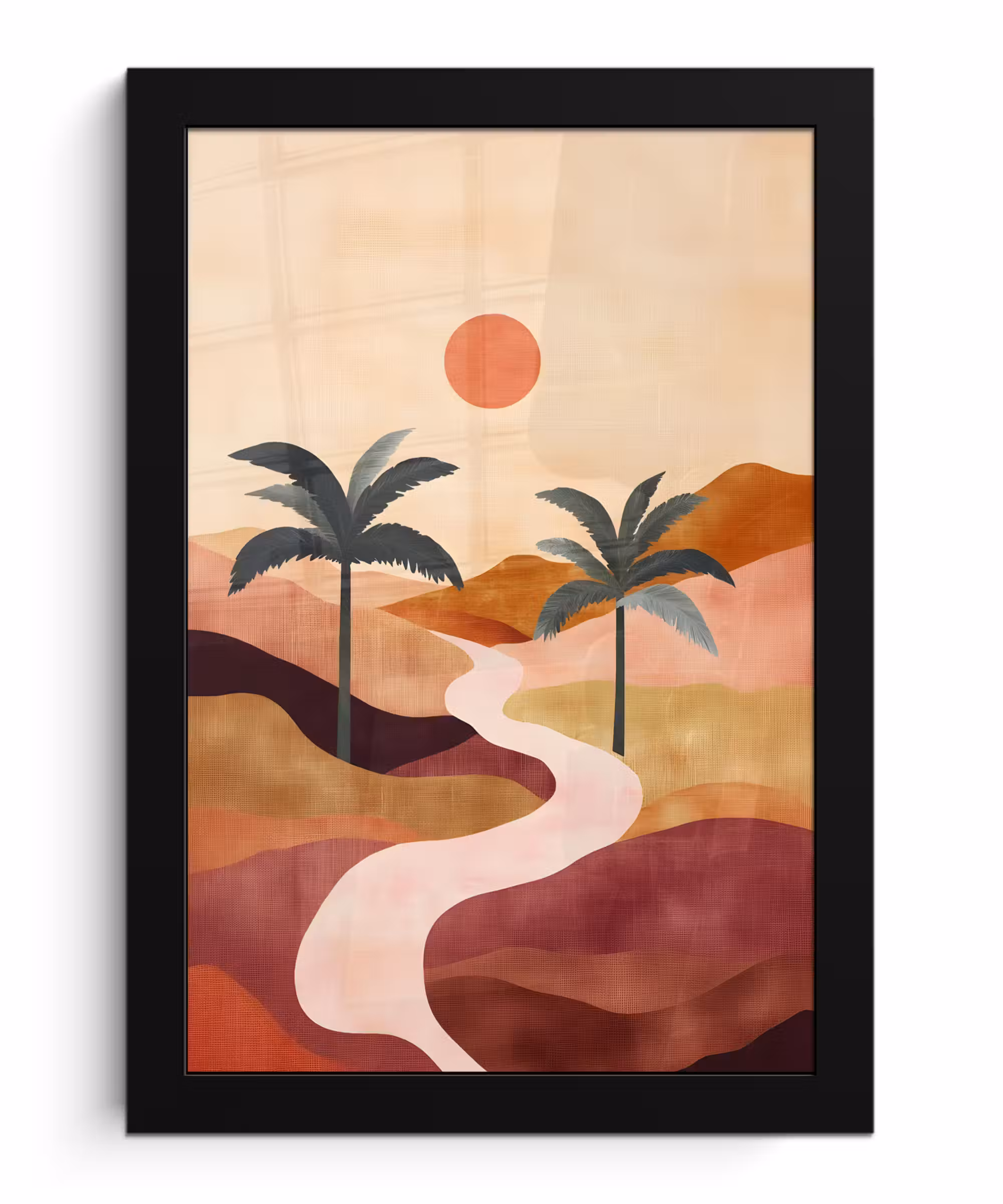 Photo Frame - Hills - Palm trees - Abstract
