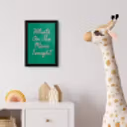 Menu - Quote - Roze fotolijst zwart zonder passe partout klein -usfeer4_kinderkamer