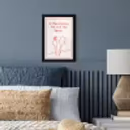 Minimalistisch - Vork - Lepel - Lijntekening fotolijst zwart zonder passe partout klein -sfeer3