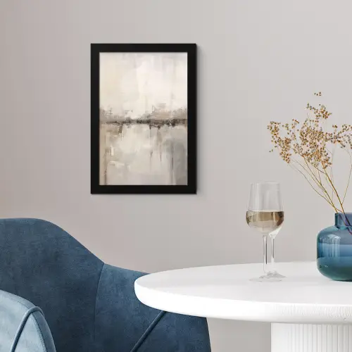 Moderne kunst - Abstract - Beige fotolijst zwart zonder passe partout klein -sfeer4