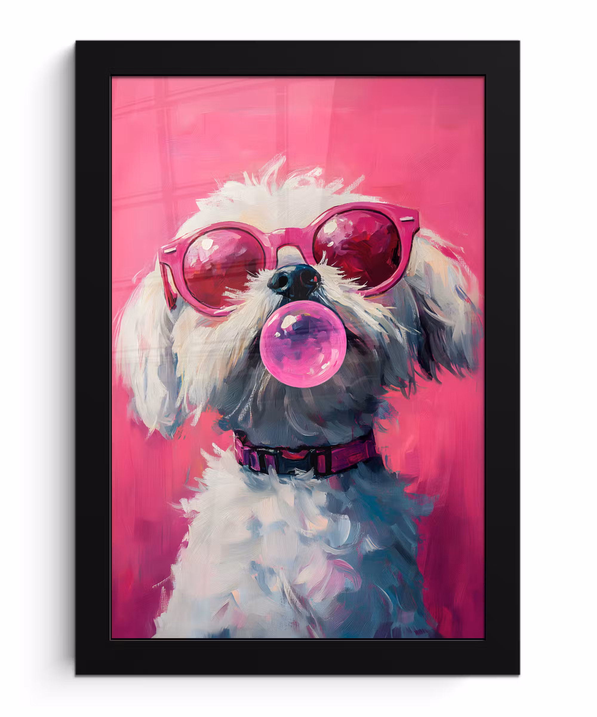 Photo Frame - Pink - Dog - Bubble