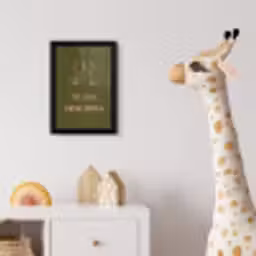 Roze - Groen - Wijn - Quote fotolijst zwart zonder passe partout klein -usfeer4_kinderkamer