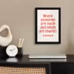 Quote - Sterren - Rood - Memories fotolijst zwart zonder passe partout klein -sfeer1