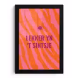 Quote - Zomer - Roze fotolijst zwart zonder passe partout klein -3d