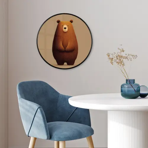 Beer - Minimalistisch - Bruin Fotolijst rond zonder passe partout klein -sfeer2