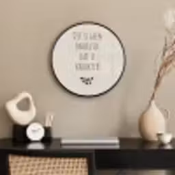 Bruin - Minimalistisch - Quote - Zomer Fotolijst rond zonder passe partout klein -sfeer1
