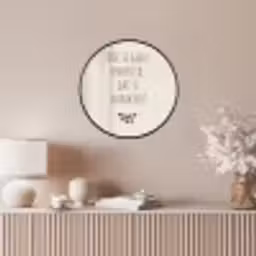 Bruin - Minimalistisch - Quote - Zomer Fotolijst rond zonder passe partout klein -sfeer3