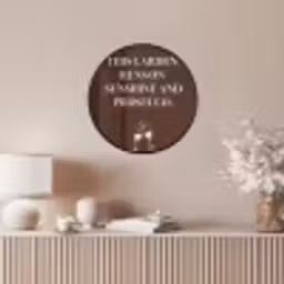 Bruin - Zomer - Quote - Drinken Fotolijst rond zonder passe partout klein -sfeer3