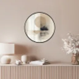 Cirkel - Compositie - Diepte - Beige Fotolijst rond zonder passe partout klein -sfeer3