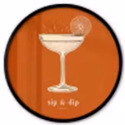 Cocktail - Oranje - Zomer - Quote Fotolijst rond zonder passe partout klein -3d