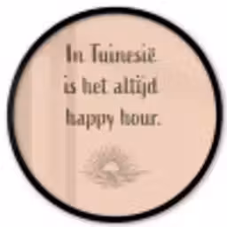 Tuin - Roze - Quote - Zon Fotolijst rond zonder passe partout klein -3d