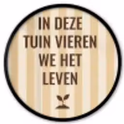 Tuin - Quote - Strepen - Zomer Fotolijst rond zonder passe partout klein -3d
