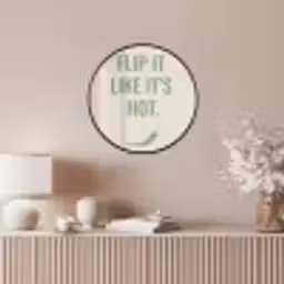 Groen - Quote - Zomer - Chilipeper Fotolijst rond zonder passe partout klein -sfeer3