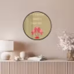 Groen - Zomer - Quote - Palmboom Fotolijst rond zonder passe partout klein -sfeer3