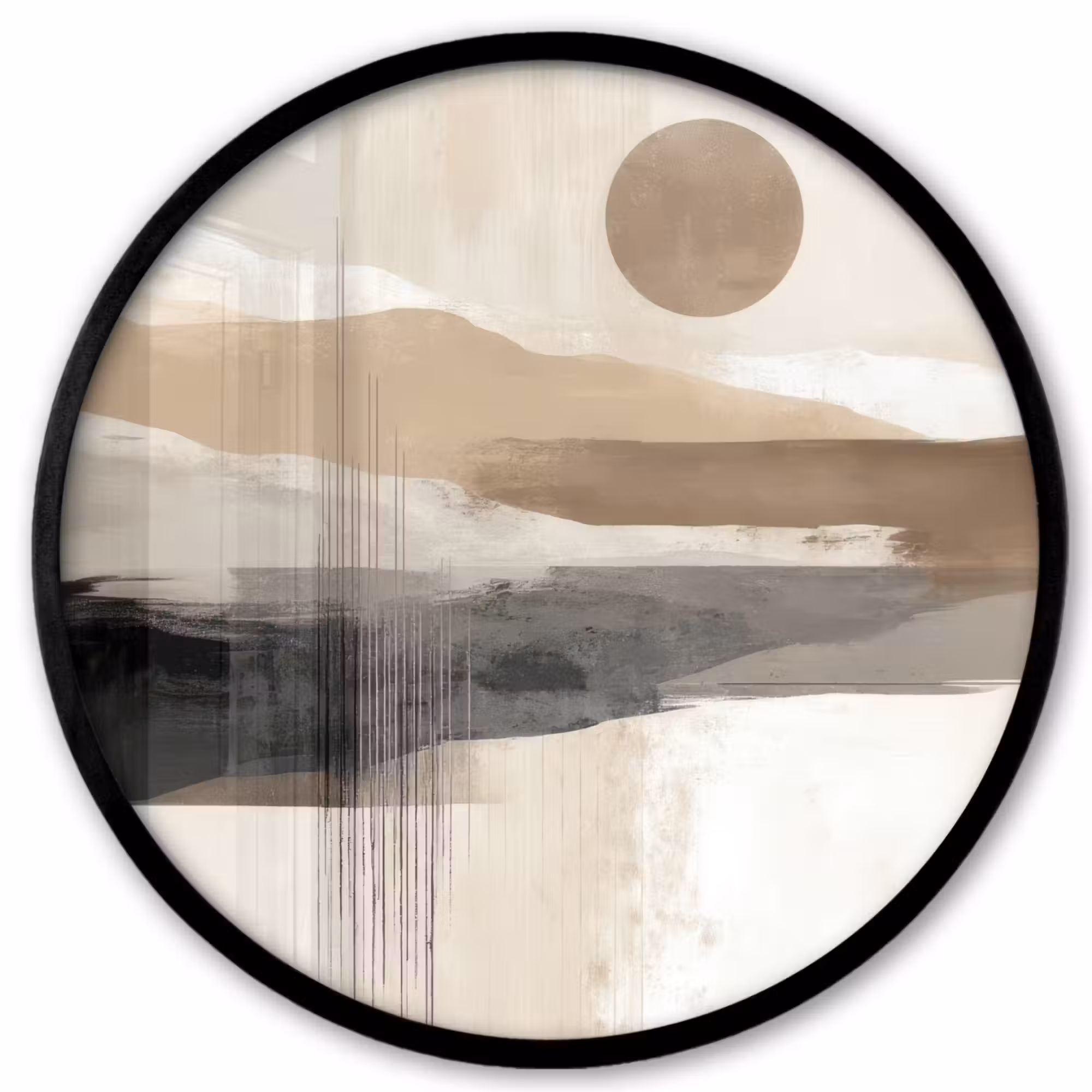 Photo Frame Round - Minimalist - Landscape - Dimension