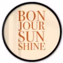 Oranje - Quote - Sun Fotolijst rond zonder passe partout klein -3d