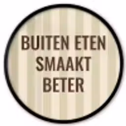 Buiten - Quote - Strepen - Zomer Fotolijst rond zonder passe partout klein -3d