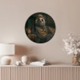 Panda - Hoed - Bril - Pak Fotolijst rond zonder passe partout klein -sfeer3