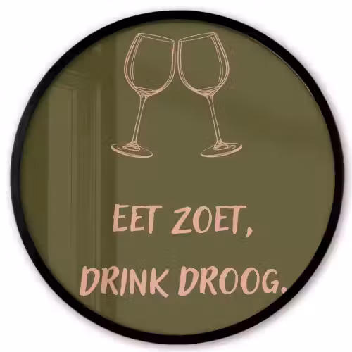 Roze - Groen - Wijn - Quote Fotolijst rond zonder passe partout klein -3d