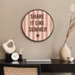 Zomer - Quote - Strepen Fotolijst rond zonder passe partout klein -sfeer1
