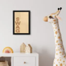 Swag - Bruin - Beige fotolijst zwart zonder passe partout klein -usfeer4_kinderkamer