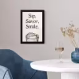 Tekst - Glas - Getekend - Citroen fotolijst zwart zonder passe partout klein -sfeer4