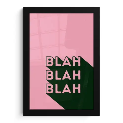 Tekst - Grafisch - Groen - Schaduw fotolijst zwart zonder passe partout klein -3d