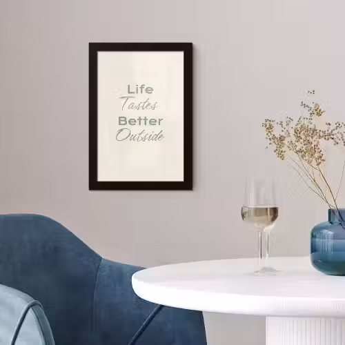 Tekst - Sierlijk - Letters - Groen fotolijst zwart zonder passe partout klein -sfeer4