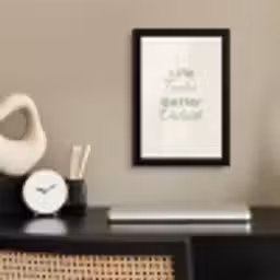 Tekst - Sierlijk - Letters - Groen fotolijst zwart zonder passe partout klein -sfeer1