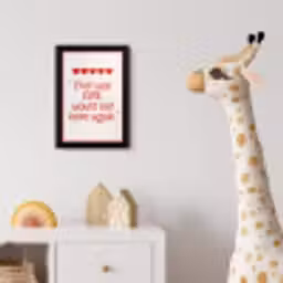 Tekst - Rood - Hartjes fotolijst zwart zonder passe partout klein -usfeer4_kinderkamer