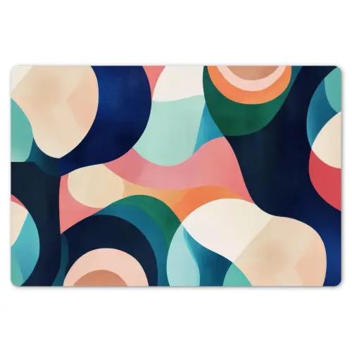 Abstract - Blauw - Roze Placemat vinyl groot -zzsfeer1_Kitchenyeah-website