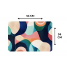 Abstract - Blauw - Roze Placemat vinyl groot -specs