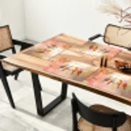 Vogels - Kleurrijk - Tak Placemat vinyl groot -zzsfeer4_Kitchenyeah-website
