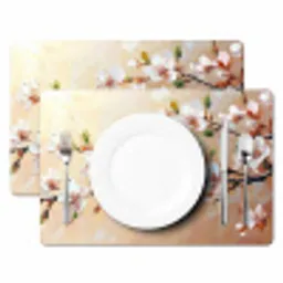 Bloesemtakken - Schilderachtig - Roze Placemat vinyl groot -zzsfeer2_Kitchenyeah-website