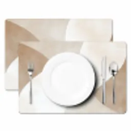Bruin - Japandi - Abstract Placemat vinyl groot -zzsfeer2_Kitchenyeah-website