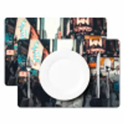 Stad - Mensen - Astronaut - Wit Placemat vinyl groot -zzsfeer2_Kitchenyeah-website