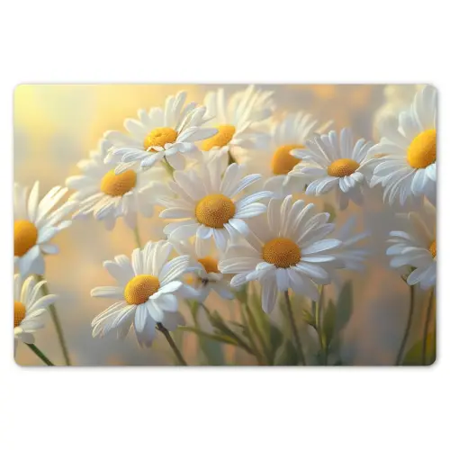 Madeliefjes - Wit - Zonlicht Placemat vinyl groot -zzsfeer1_Kitchenyeah-website