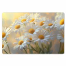 Madeliefjes - Wit - Zonlicht Placemat vinyl groot -zzsfeer1_Kitchenyeah-website