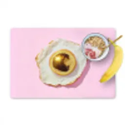 Ei - Disco - Ontbijt - Glitter Placemat vinyl groot -zzzproduct_Kitchenyeah-website
