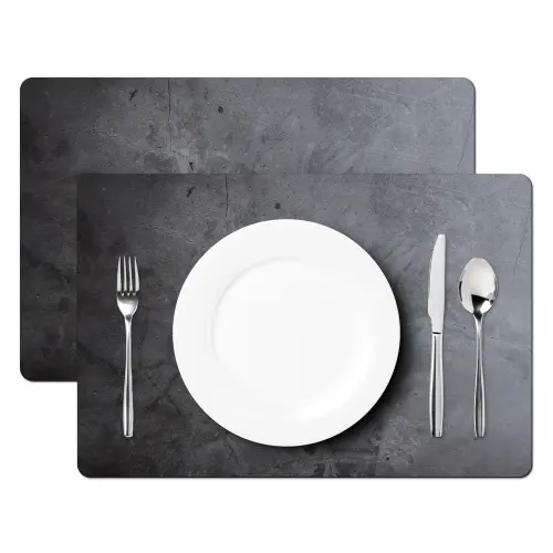 Industrieel - Beton - Grijs - Leisteen - Retro Placemat vinyl groot -zzsfeer2_Kitchenyeah-website