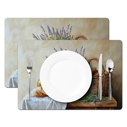 Lavendel - Brood - Stilleven Placemat vinyl groot -zzsfeer2_Kitchenyeah-website
