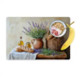 Lavendel - Brood - Stilleven Placemat vinyl groot -zzzproduct_Kitchenyeah-website