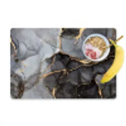 Marmer - Abstract - Goud - Grijs Placemat vinyl groot -zzzproduct_Kitchenyeah-website