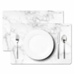 Marmer - Grijs - Wit - Marmerstructuur Placemat vinyl groot -zzsfeer2_Kitchenyeah-website