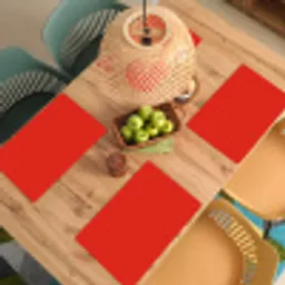 Rood - Kleur - Effen Placemat vinyl groot 368 -zzsfeer5_Kitchenyeah-website