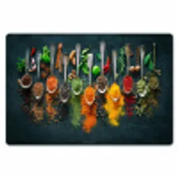 Kruiden - Lepels - Kleurrijk Placemat vinyl groot -zzsfeer1_Kitchenyeah-website