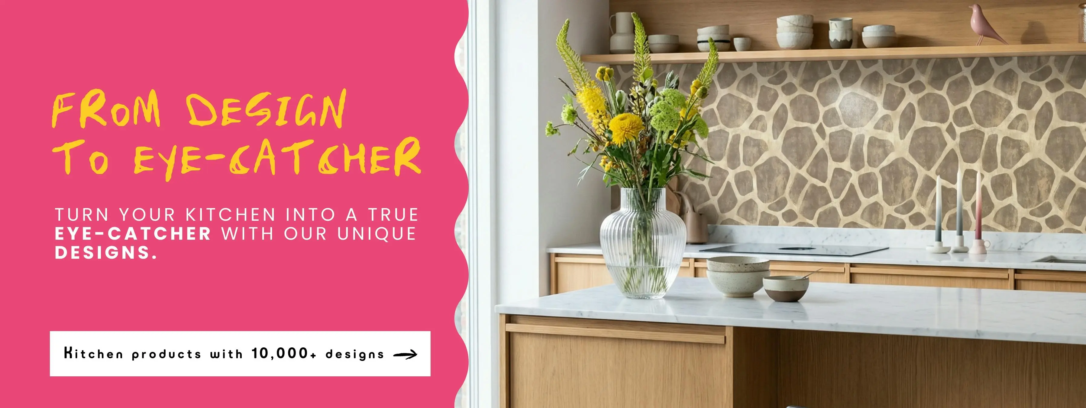 Splashback banner, more kitchen products? click the banner.