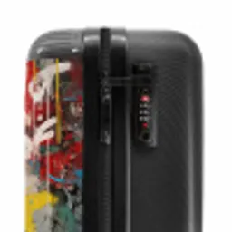 Chimpansee voor graffiti muur NBS - Handbagage koffer - Unisex middel -slot
